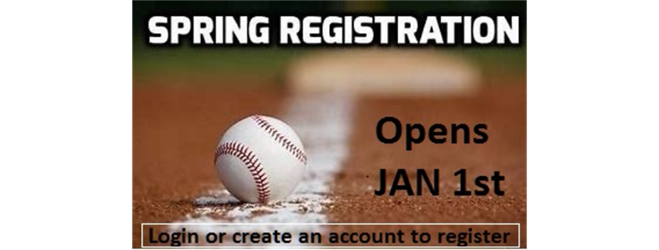 Spring Registration Opens Jan 1st!